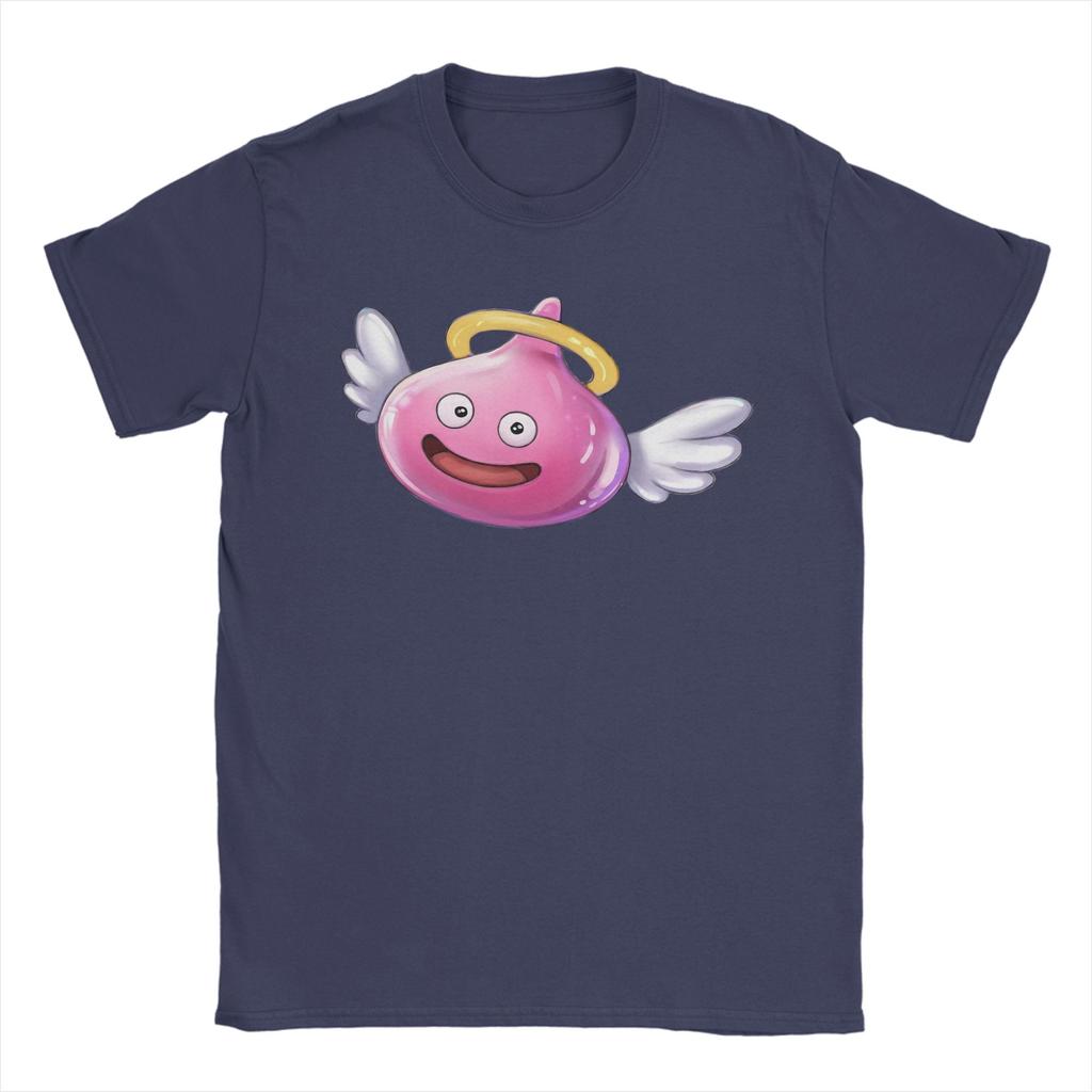 Angel Slime Anime Game Dragon Quest Unisex's T Shirts  Unique Tee Shirt Short Sleeve Round Neck T-Shirts 100% Cotton Adult Clothes
