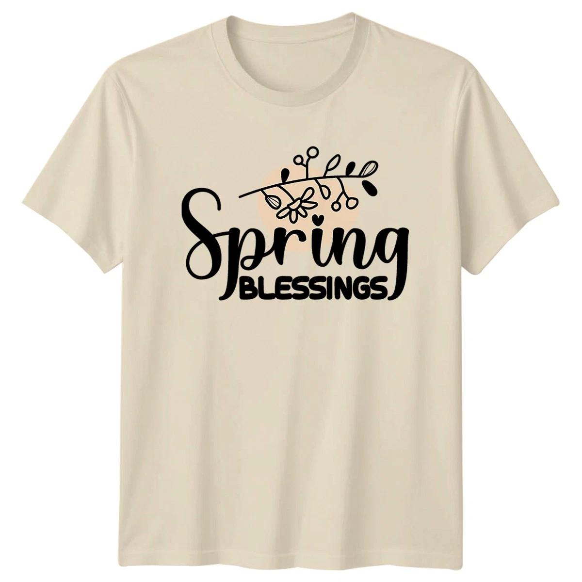 Spring Blessings T-Shirt Floral Inspirational Seasons Easter XL
