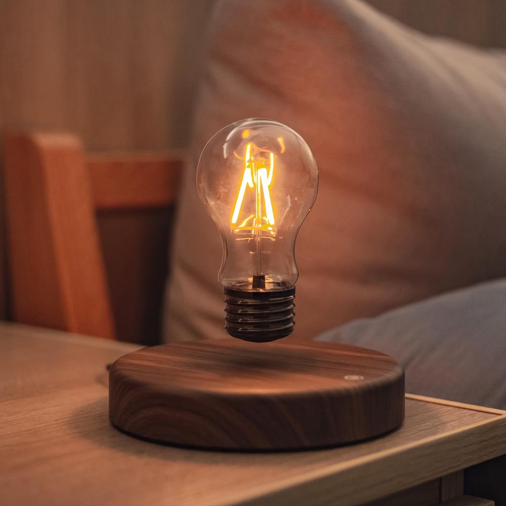 Floating Light Bulb For Living Room Magnetic Levitation Bulb Night Light In Bedroom Cozy Corner Floating Bulb