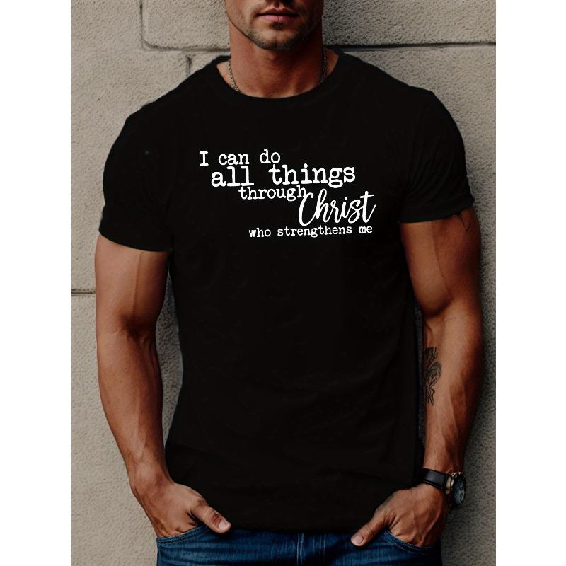 European Size Men'S Summer Short Sleeve T-Shirt - Can Accomplish Anything