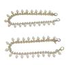 Elegant Butterfly Bowknot Pearl Rhinestones Heel Chain Shoe Charm Clips for Fashionable Women Ladies Stylish Outfits