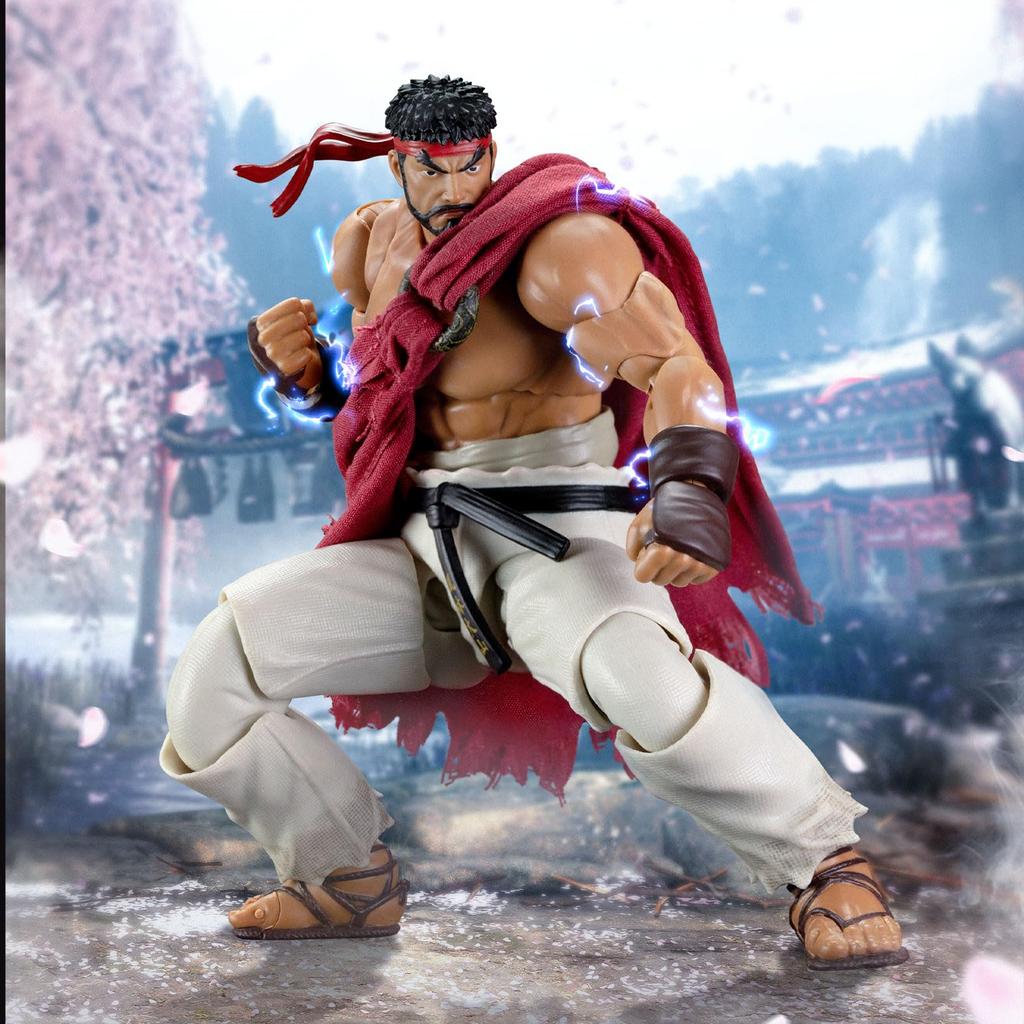 52TOYS FigLite Street Fighter 6 Ryu 1/12 Scale Action Figure - Approximately 15cm Tall, Highly Articulated, Officially Licensed by CAPCOM, Perfect for