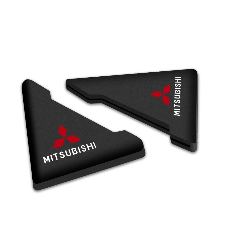 2/4pc Car Anti-collision Door Corner Cover Silicone Protector Auto Accessories For Mitsubishi Ralliart Lancer EX Competition ASX