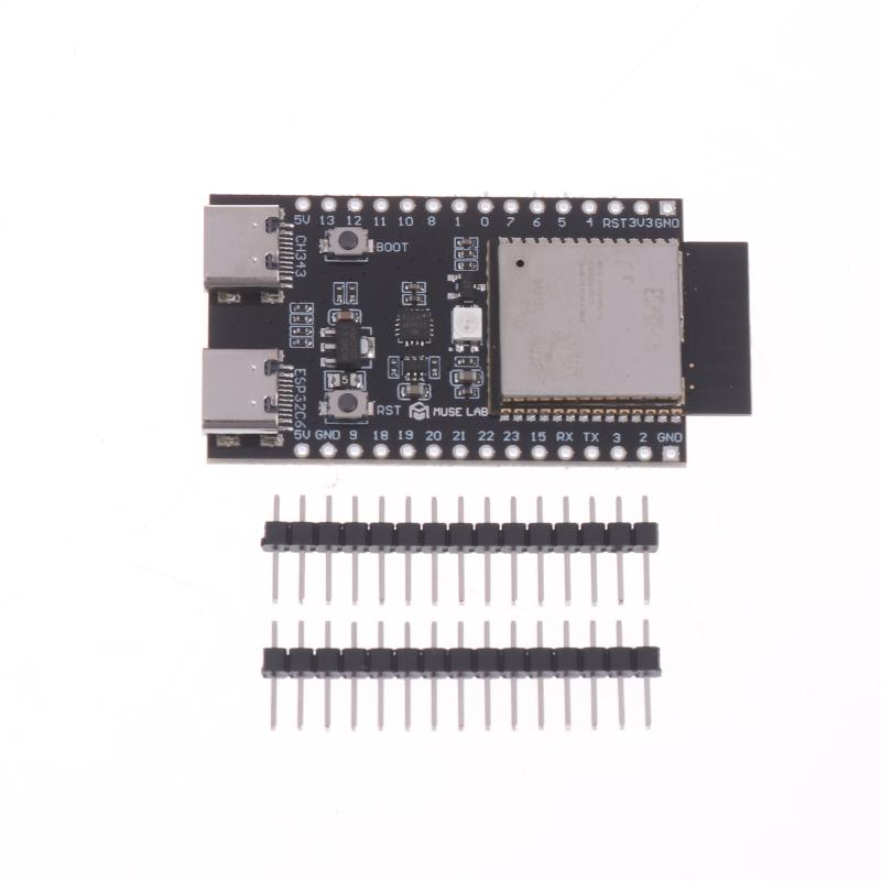 1 Set Wifi6 Bluetooth-Compatible For Arduino Zigbee Nano Esp32-C6-N4 Development Board Esp32-C6 Core Board