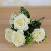 5 Köpfe Echte Glücksblume Mini Fotografie Foto Geschenk Natürliche Simulierte Rose 7 Farben Rosenblüten Dekorativ Zuhause Dekorativ