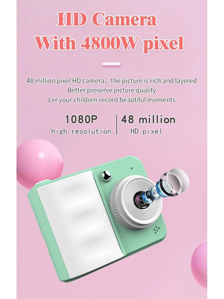 Kids' Instant Print Digital Camera - Fun Toy for Photos