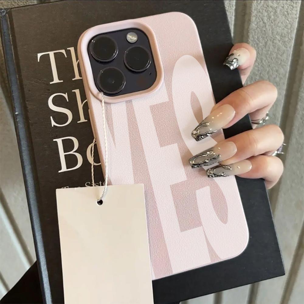 Yes & No Couple Design Case For iPhone 17 Air 16 15 14 13 12 11 Pro Max Plus X Litchi Texture Soft Shockproof Protective Cover