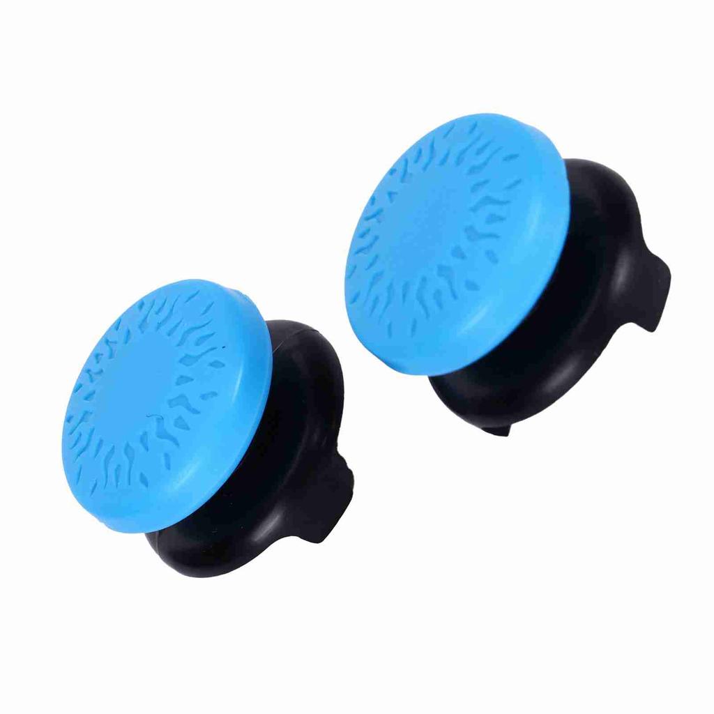2Pcs Thumbstick Soft Silicone Cover Grip Stick Joystick Controller Gamepad Key Cap for PS5Blue