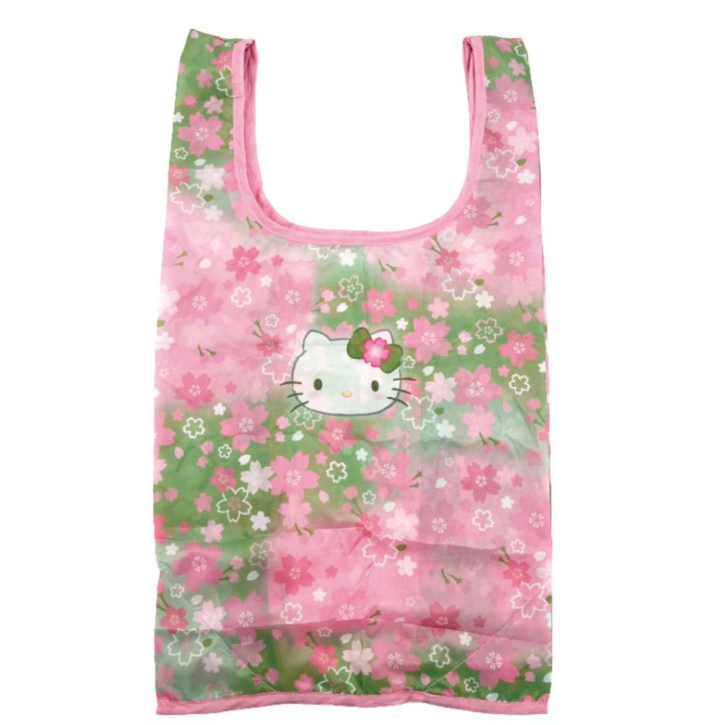 Nakajima Corporation Plush Eco Bag Matcha Kimono Hello Kitty Approximately W200 X D80 H160mm