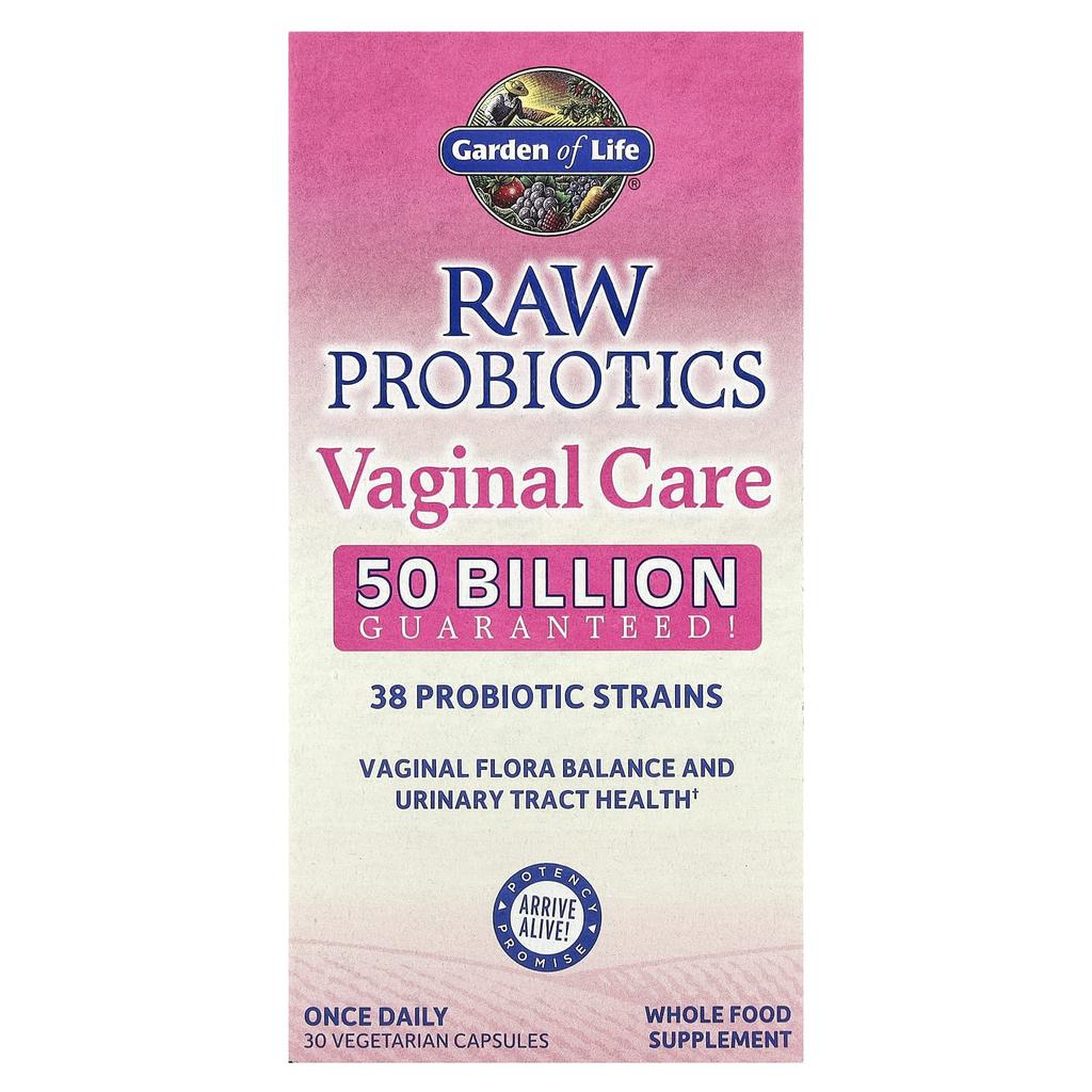 Raw Probiotics, Vaginal Care, 30 Veggie Capsules