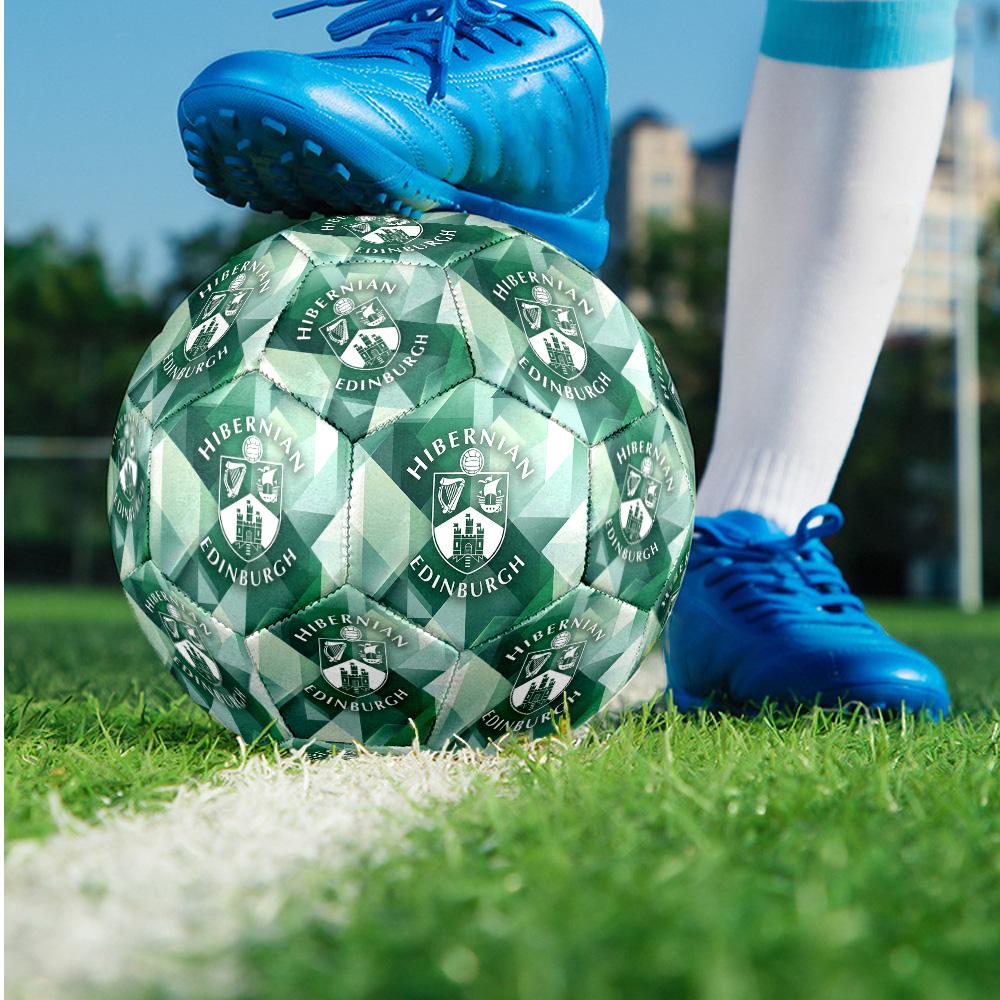 Hibernian FC Size 5 Standard Football Durable Training Match Soccer Ball for Adult Outdoor Sports