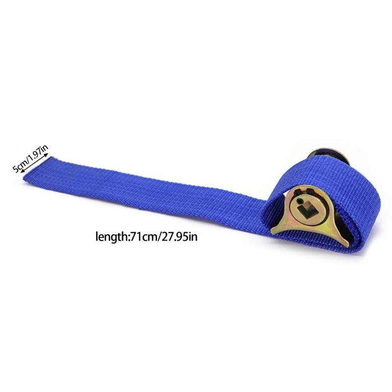 Durabl e Steel and Canvas Belt Oil Filter Wrench for Professional Automotive Maintenance with Ergonomic Handle Design