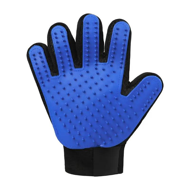

Cat Grooming Glove Rubber Pet Bath Brush Pet Grooming Gloves Protection Silicone Cat Comb Glove Massage Grooming Dogs Supplies 1pcs