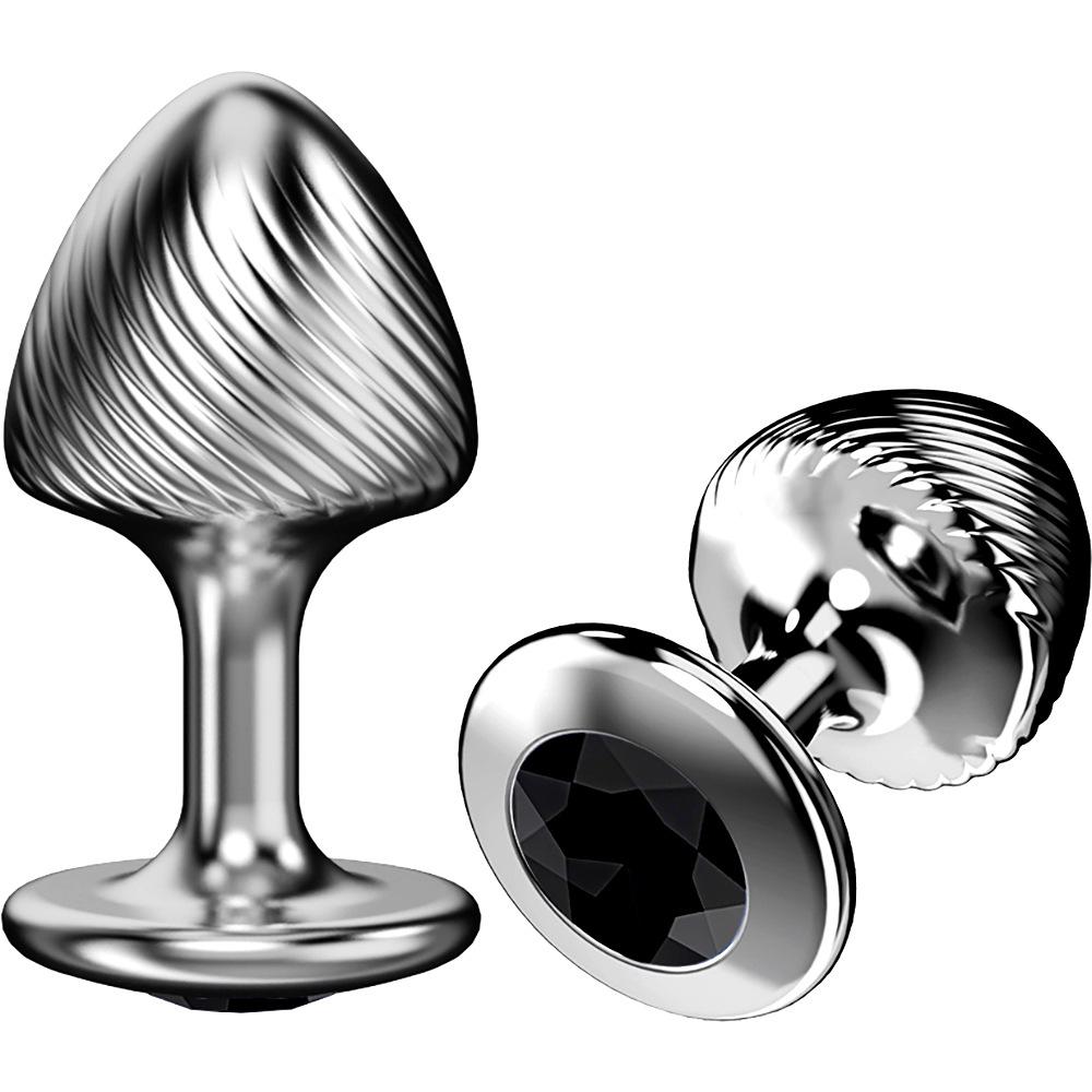 Mushroom Shape Metal Anal Plug Training Toy