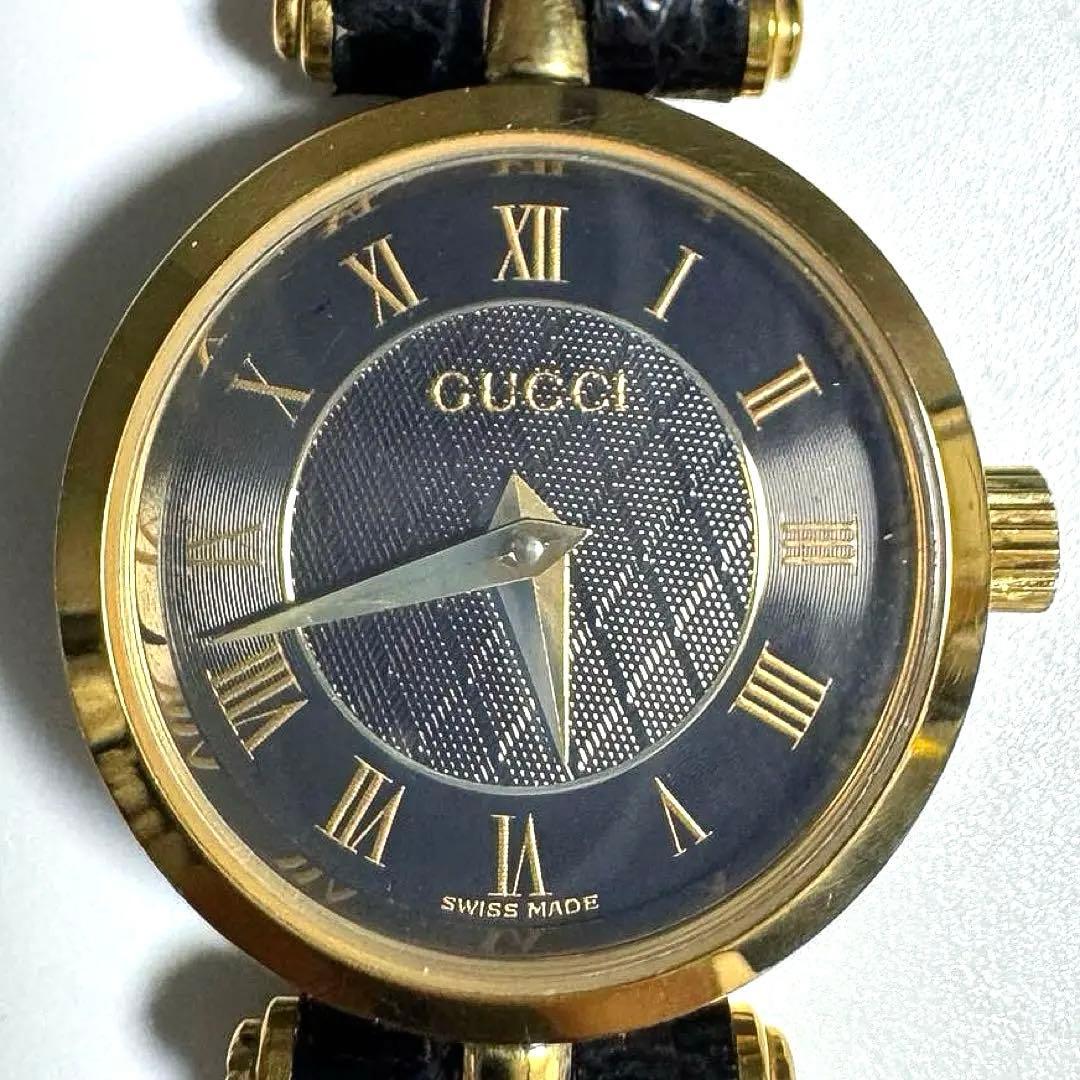 Used [New Battery] GUCCI Gucci Watch 2040L Sherry Gold Black