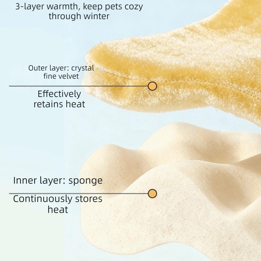 Thickened Hamster Cotton Nest Soft Plush Pet Sleeping Cage for Guinea Pig Rabbit