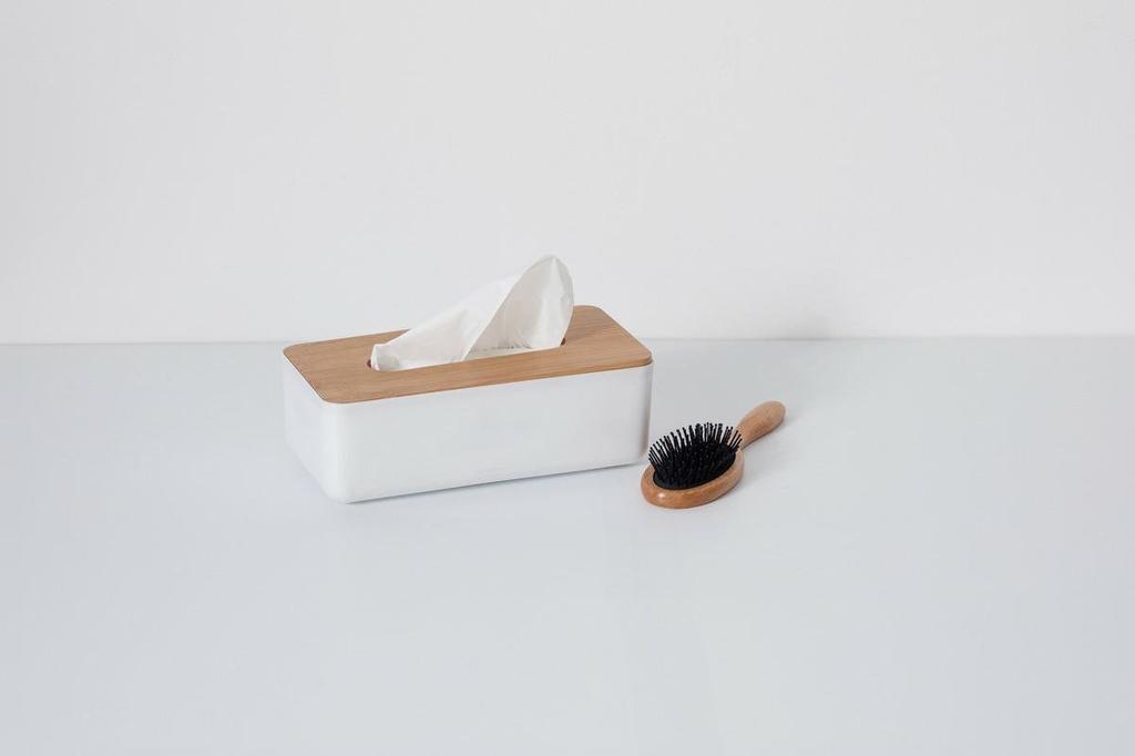 Natureo WHITE TISSUES BOX, opening