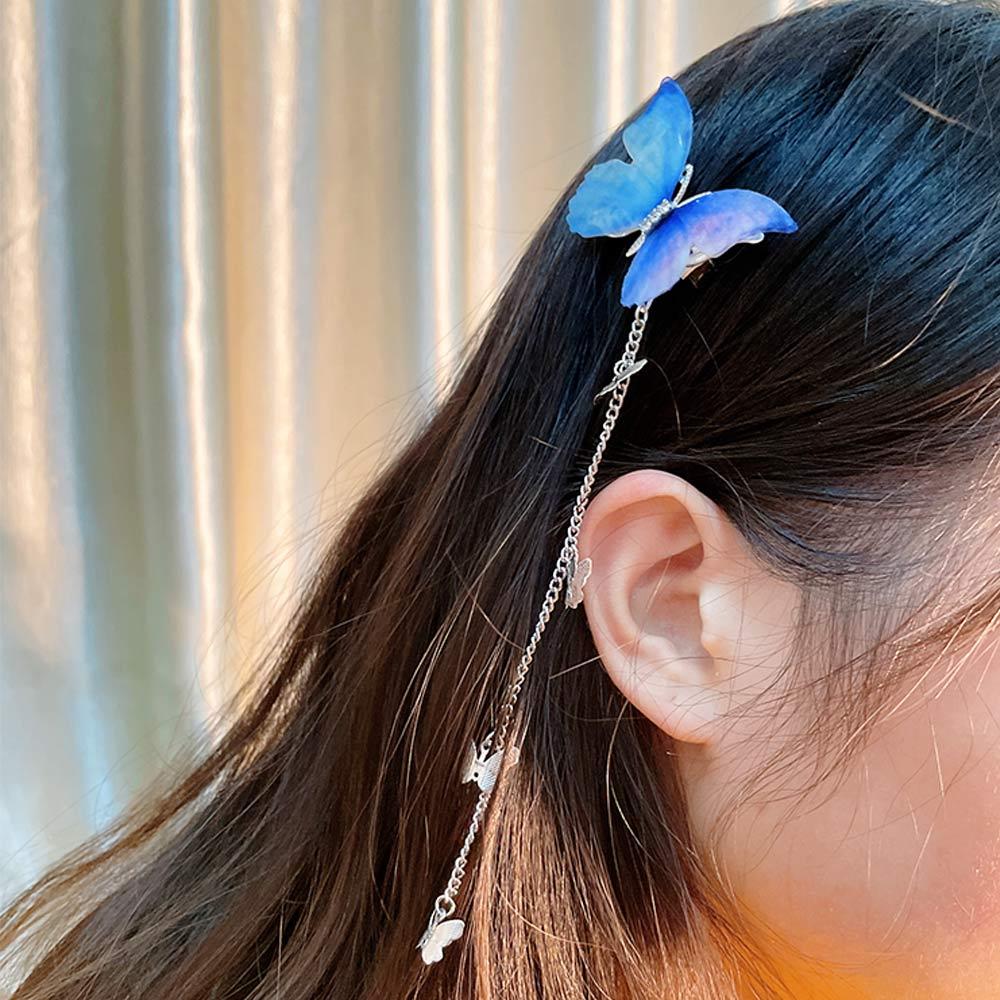 Children Women Butterfly Girls Butterfly Hairpin Antique Hair Clip Hanfu Headdress Hair Accessories