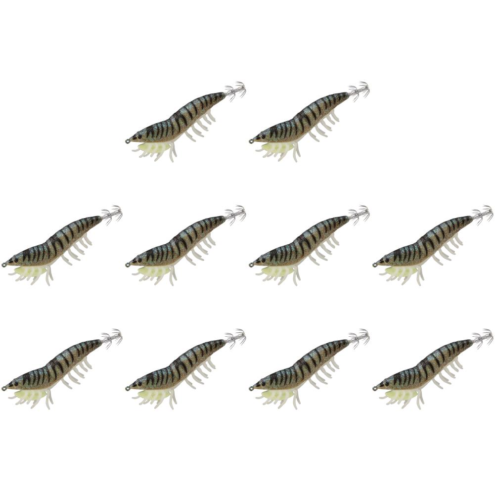

- Luminous Soft-Footed Shrimp Sea Fishing Lure Squid Jig Hooks Squid Bait (Black