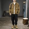 Japanese Multi-Pocket Tooling Denim Jacket Men'S American Retro Mountain Trend Handsome Velvet Casual Jacket