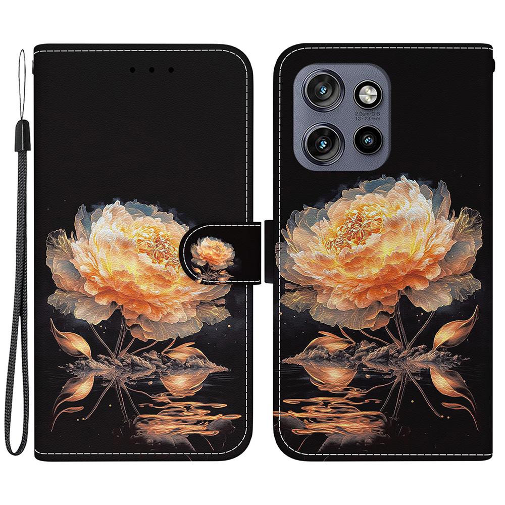 For Motorola Edge 50 Neo 5G/Moto S50 5G/Thinkphone 25 5G Wallet Phone Case Anti-Drop Leather Flip Cover Pattern Printing