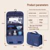 Hanging Travel Toiletry & Cosmetic Bag - Portable Wet/Dry Separation with Hook