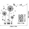 DIY diente de león mariposas calcomanías de pared flores voladoras pegatinas de pared Mural extraíble arte de pared decoración moderna del hogar