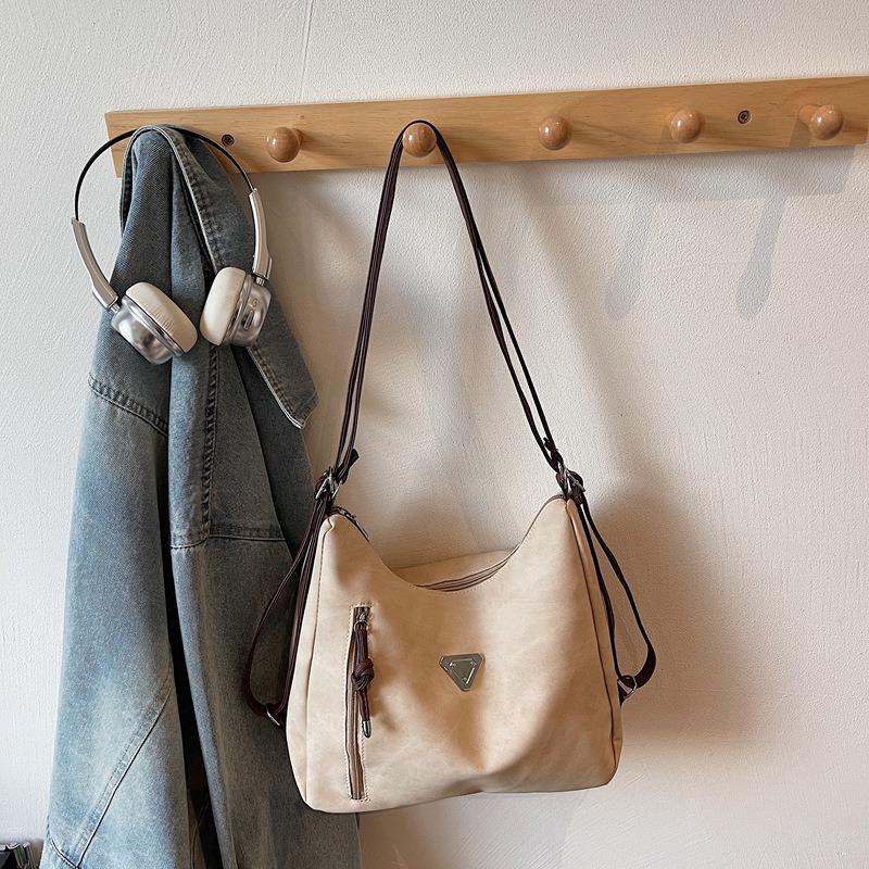 Commuter Tote Bag Large Capacity New Versatile Casual Backpack Fashion Contrasting Color Shoulder Messenger Bag