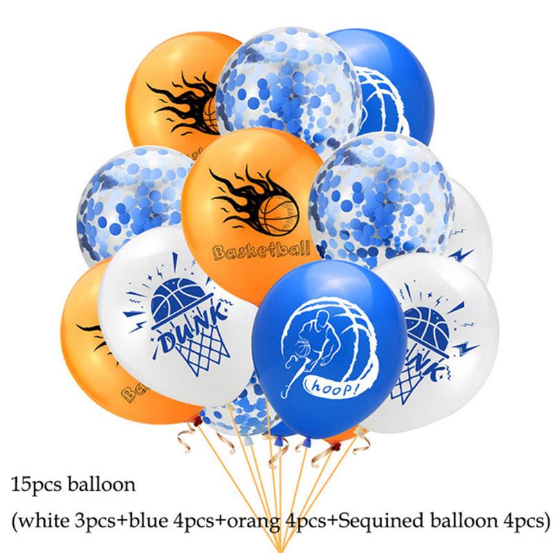 Impreza Tematyczna Koszykówka Kreskówkowa Jednorazowa Zastawa Stołowa Papierowe Talerzyki Kubki Balon Baby Shower Urodziny Impreza dla Dorosłych Dekoracje Zaopatrzenie