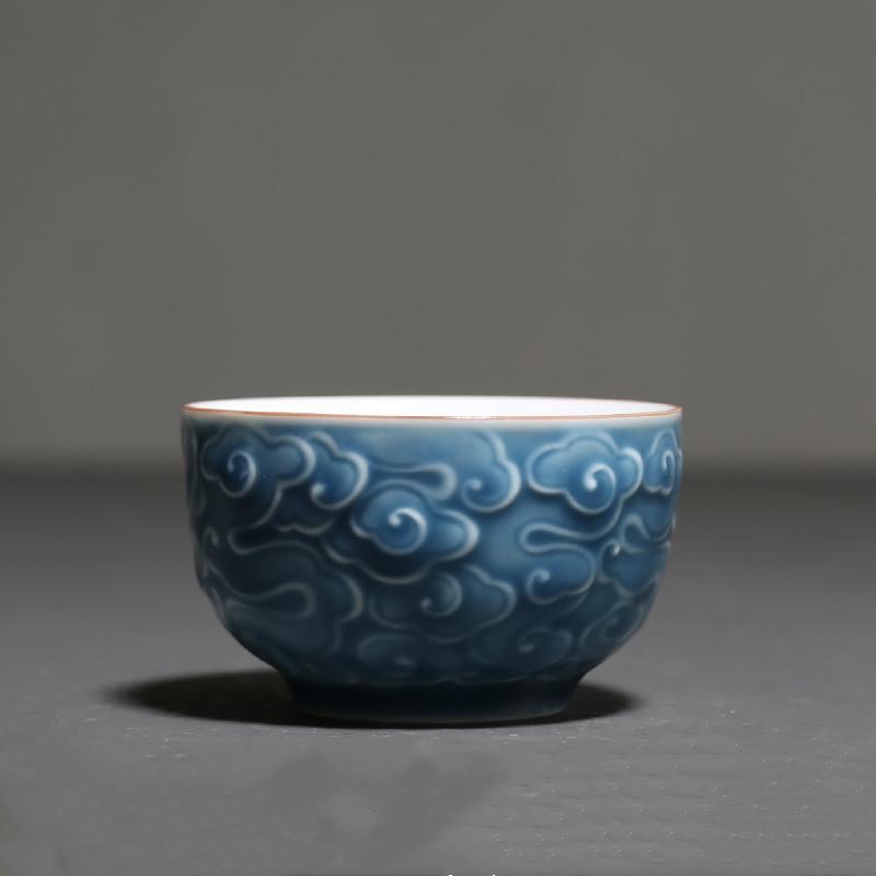1 Stück Chinesische Kreative Handgefertigte Keramik Teetasse Porzellan Teetasse Reise Persönliche Teeschale Meistertasse Teeset Teegeschirr Zubehör