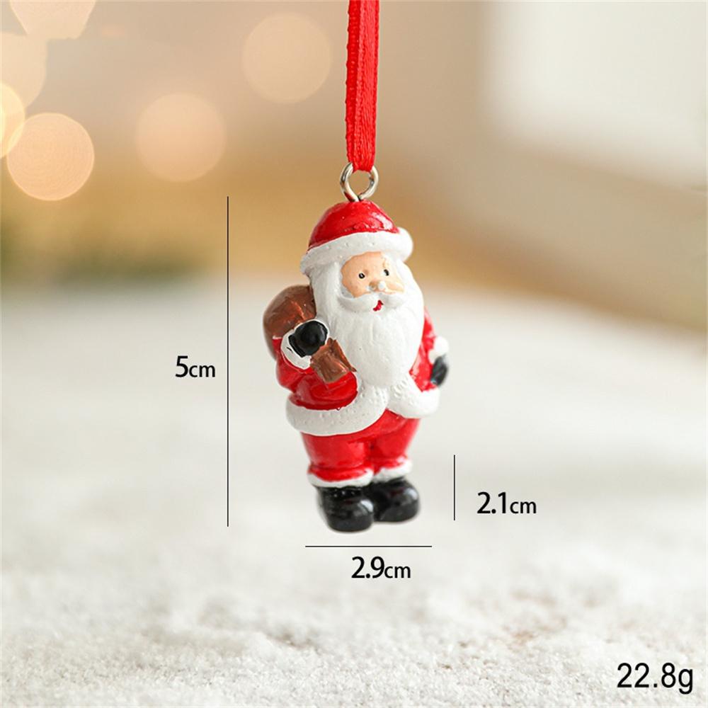 Creative Christmas Cookie Cake Old Man Ice Cream Cone Chef Old Man Donut Gingerbread Man Pendant for Christmas Tree Decoration