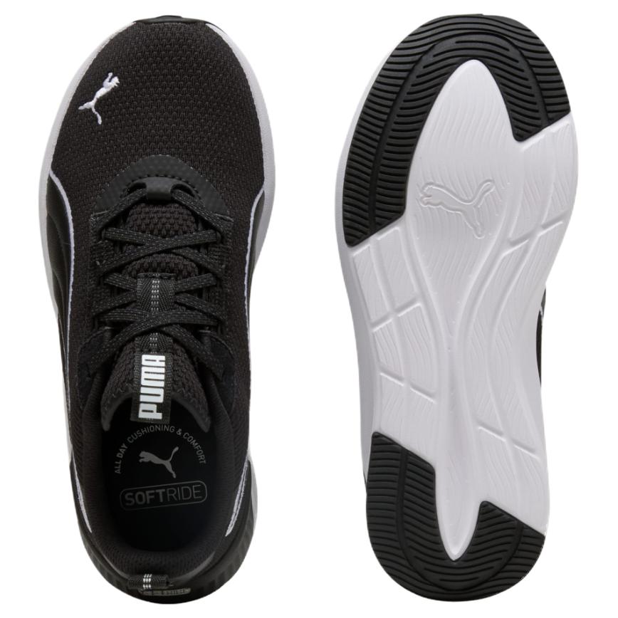 Puma Softride Harli Black White Galactic Grey Women Sneakers 311100-01