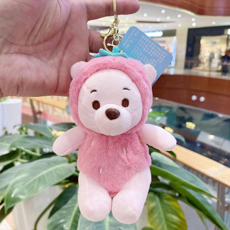 Plush Cozy Short Bear Astronaut Doll Keychain Vibrant Colors For Collecting Fun