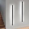 Kinkiet LED - NETTLIFE - 2x100 cm - Czarny - Metal - 32W - Zimna biel