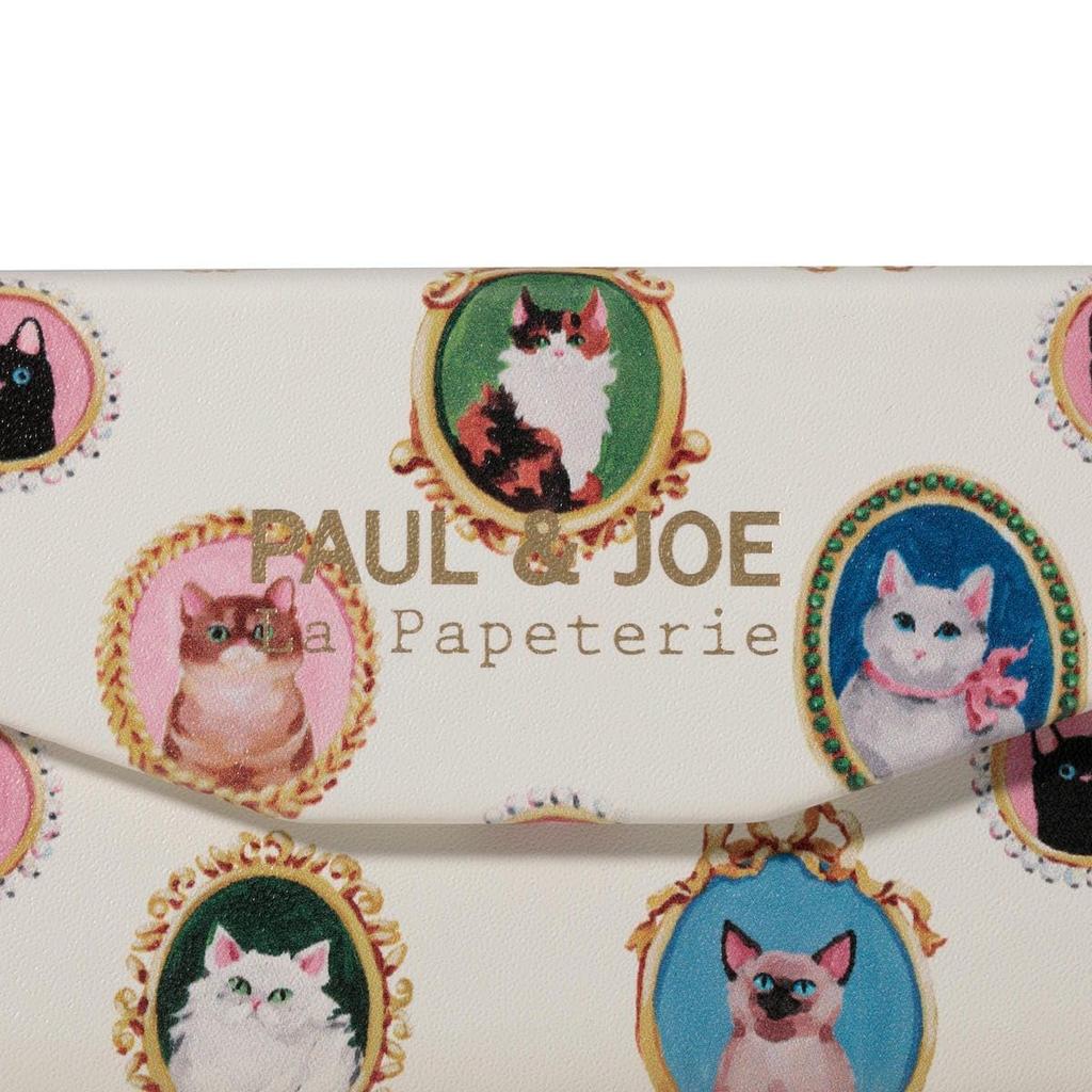 Marks PAJ-GS14-WH Slim Glasses Case, Paul & Joe La Puppetry Cat Cameo