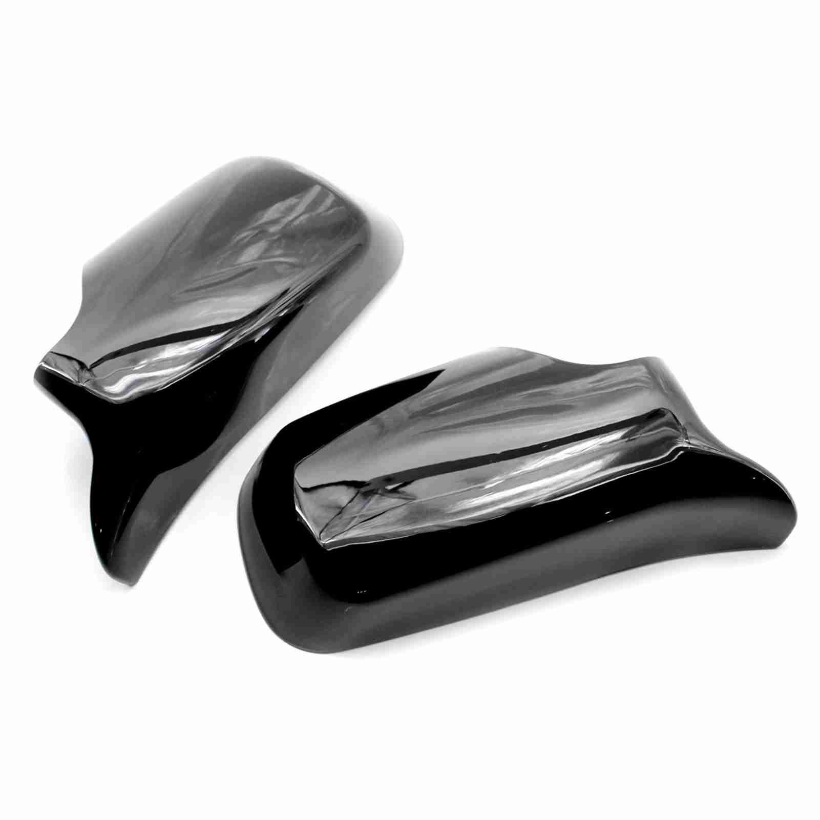

Side Door Mirror Cover Cap L&R Wing Door Rearview Mirror Covers Replacement for BMW E46 1998 2005 чёрный