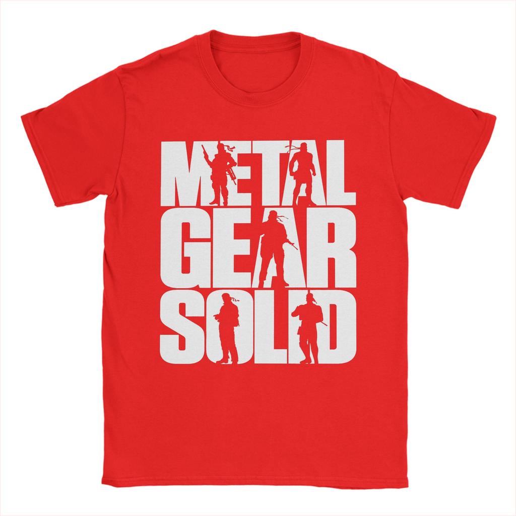 Mens Metal Gear Solid Game T Shirts  100 Cotton Tops Funny Short Sleeve O Neck Tees Birthday Present TShirts
