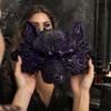 Leichte Latex-Tiermaske Halloween Wolfsmaske, Geprägtes Werwolfgesicht für Cosplay-Party, Detaillierte Textur Kostüm Verstellbarer Riemen Erwachsene,