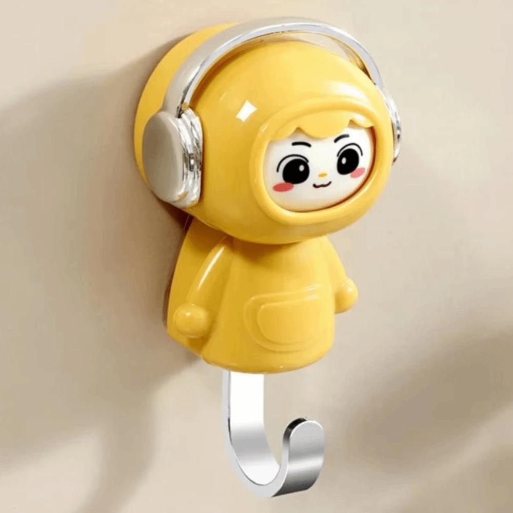 Cute Style Decorative Hooks No Hole Organization Hooks Face Changing Hook  Entrance Decor