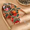 Persimmon Ruyi Scented Sachet: Lucky Fruit Talisman Bag - Peaceful Blessings Car Pendant & Coin Purse.