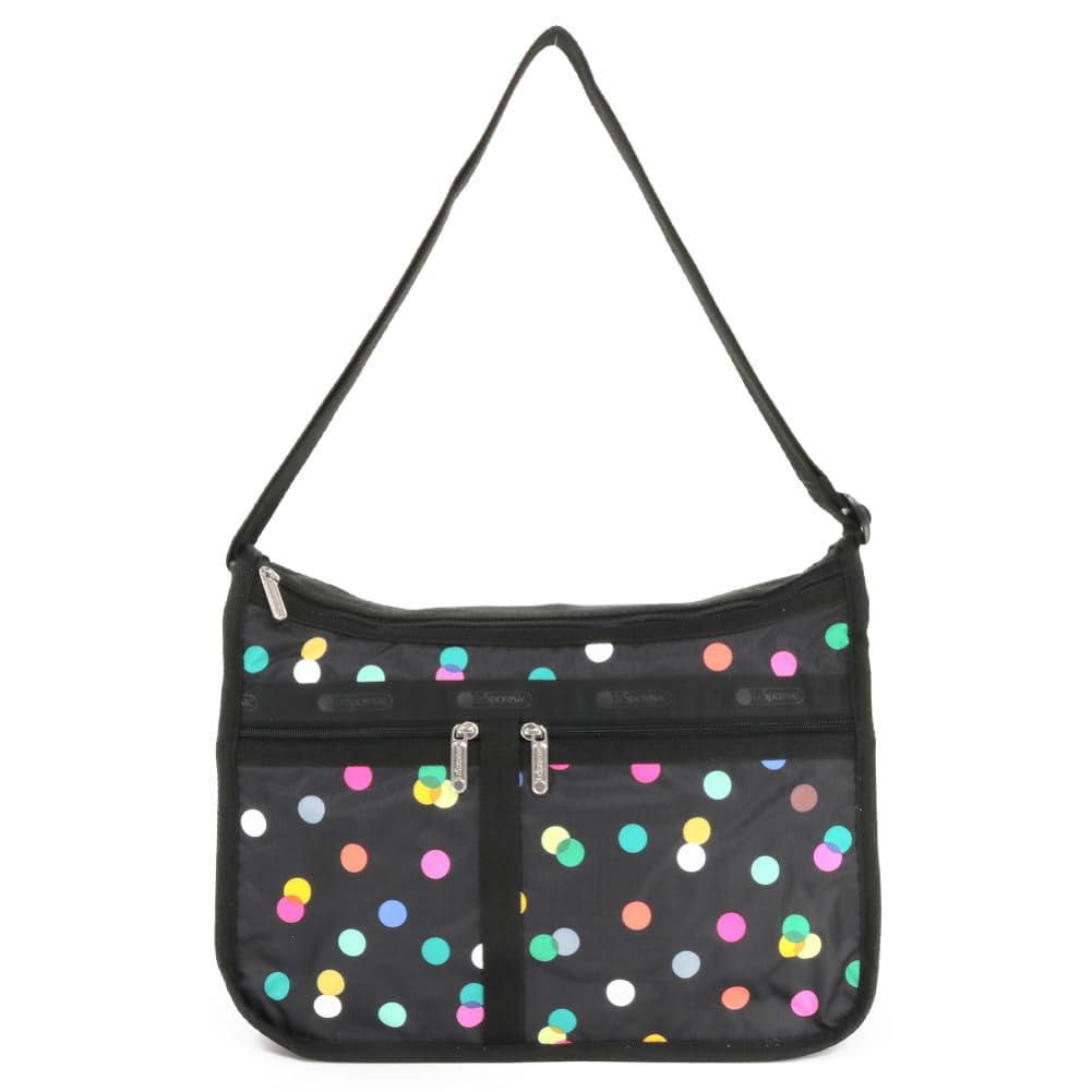 

Сумка через плече 7507 DELUXE EVERYDAY BAG HC50 РІЗНОКОЛЬОВИЙ ГОРОШОК ЧОРНИЙ [LeSportsac] [товар]