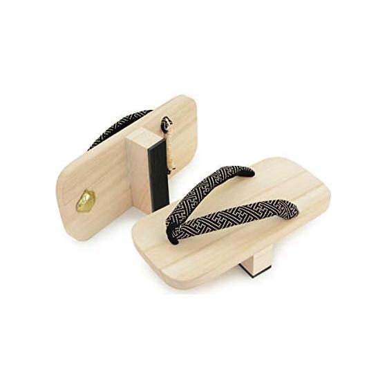 TAKEHARU Geta - Traditional Japanese Single-Tooth Geta (Tengu Geta) for Men - Made in Japan, Solid Paulownia Wood, Promotes Core Strength, Balance,