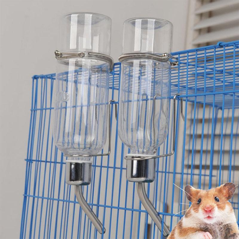 350ml Pet Rat Water Drinking Bottle Hamster Rabbit Water Dispenser Cylindrical Feeder