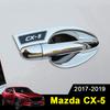 Car External Outer Door Handle Catch Cover Door Bowl Protection Trim Sticker For MAZDA CX-5 CX5 2017-   Accessories