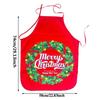 New-Year Snowman Pattern Christmas Apron Home Cooking Kitchen Decoration Apron Adult Antifouling Christmas Decorations