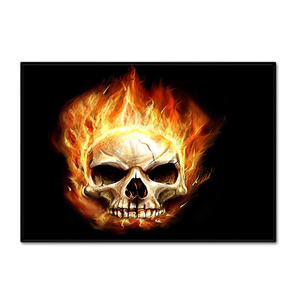 Skull Living Room Floor Mat Bedroom Dining Room Carpet Carpet Doormat