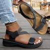 Summer Fashion Shoes for Women Plus Size 36-43 Platform Wedges Comfortable Non-slip Sandals Casual Beach Footwear 2025