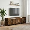 TV Cabinet 168 X 33 X 47 Cm Smoked Oak Particleboard