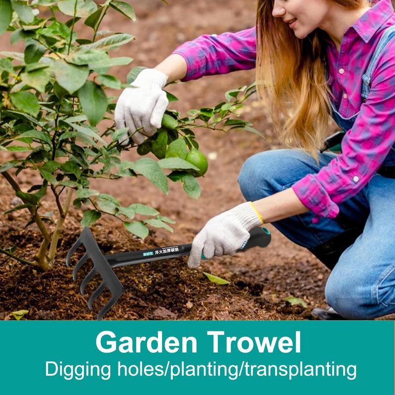4pcs Garden Trowels Hand Tool Small Planting Shovel Set Greenhouse Flower Transplant Spade Digging Rake For Backpacking Supplies