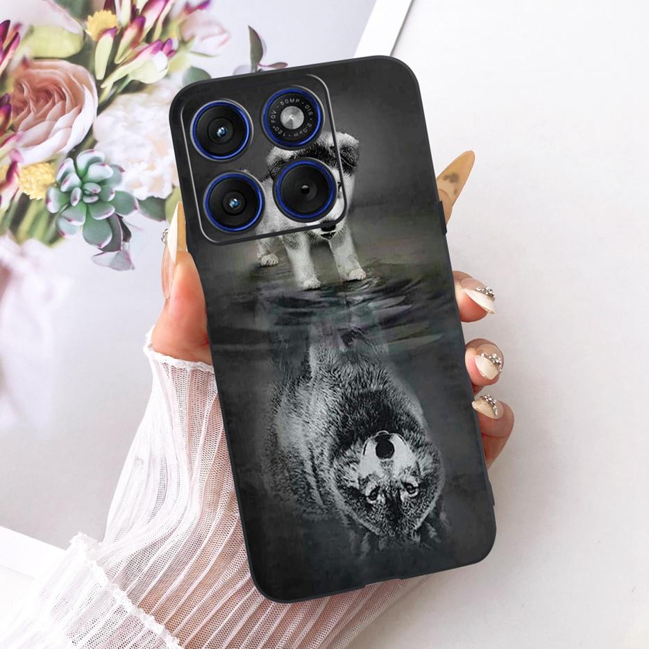 For Motorola Edge 70 Case XT2601-2 Cute Cat Peacock Painted Cover Soft Silicone Case For Motorola Edge 70 Fusion Edge70 5G Shell